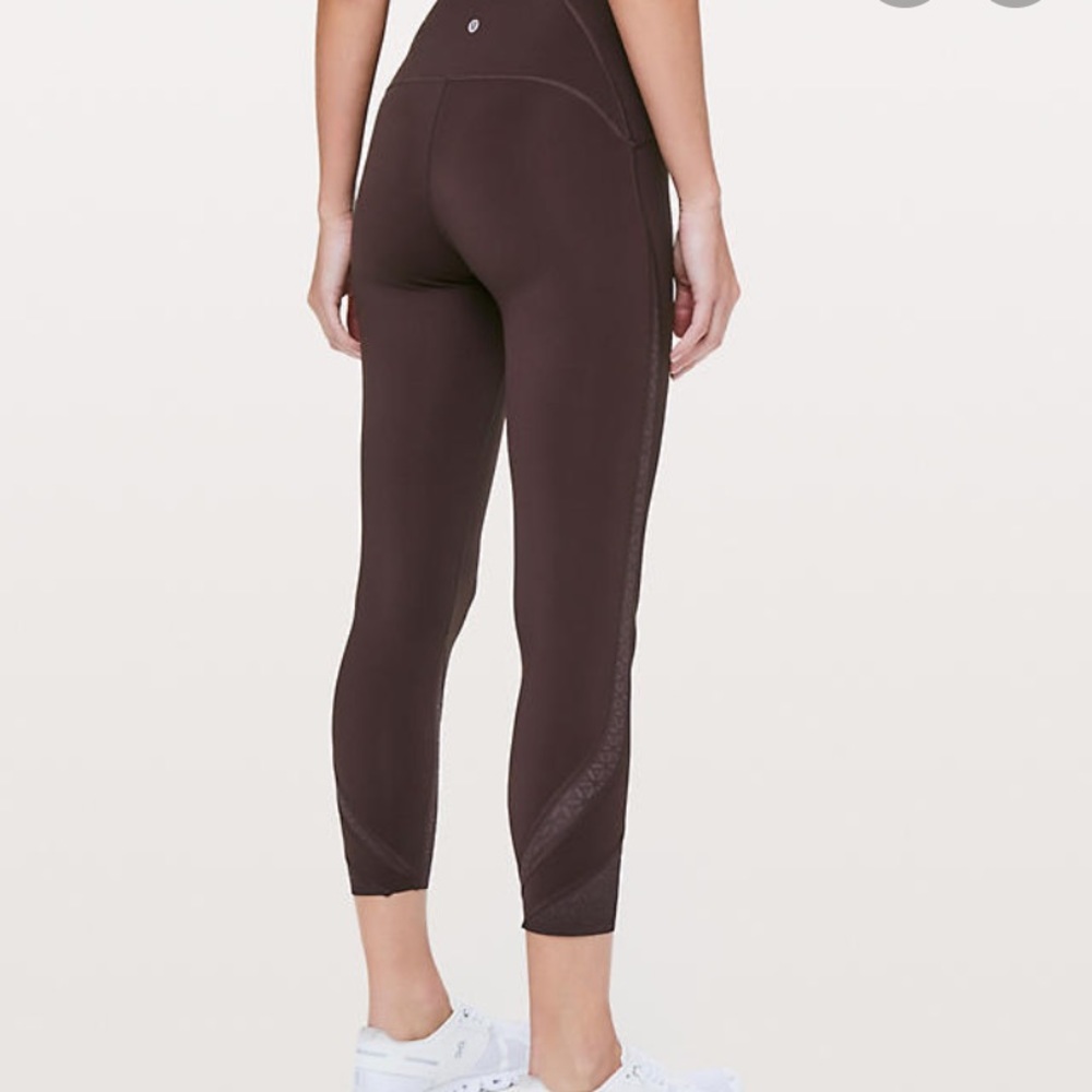 NWT orange lululemon crop pant!
